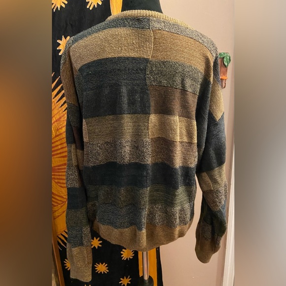 Serafini Vintage Abstract Color Block Sweater - Picture 3 of 6